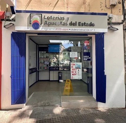 Fachada de la Administración de Lotería El Dimoni en La Rambla 28, Palma